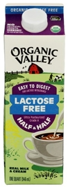 Organic Valley Half &amp; Half Lactose Free 32 Oz